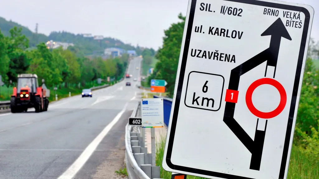 Uzavírka Velkého Meziříčí