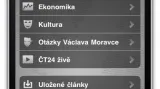 Aplikace ČT24 pro iPhone