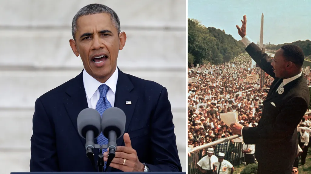 Jako před 50 lety: Barack Obama a Martin Luther King