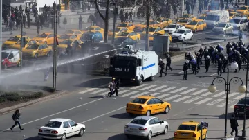 Zásah turecké policie proti demonstrantům