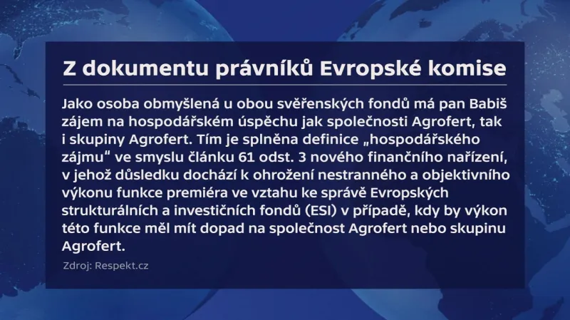 Citace z dokumentu právní služby Evropské komise