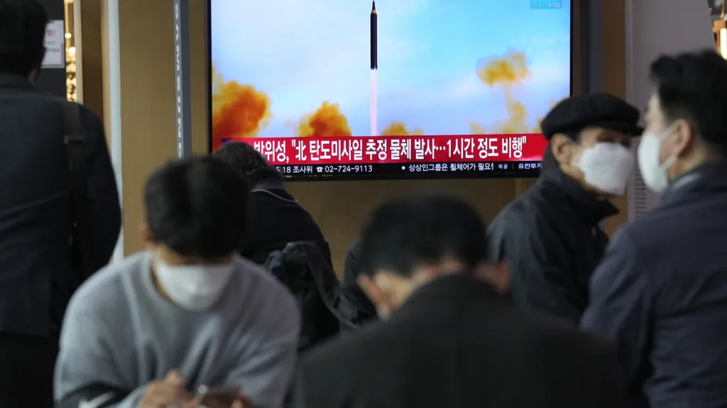 Střelu ukázaly televize v Jižní Koreji