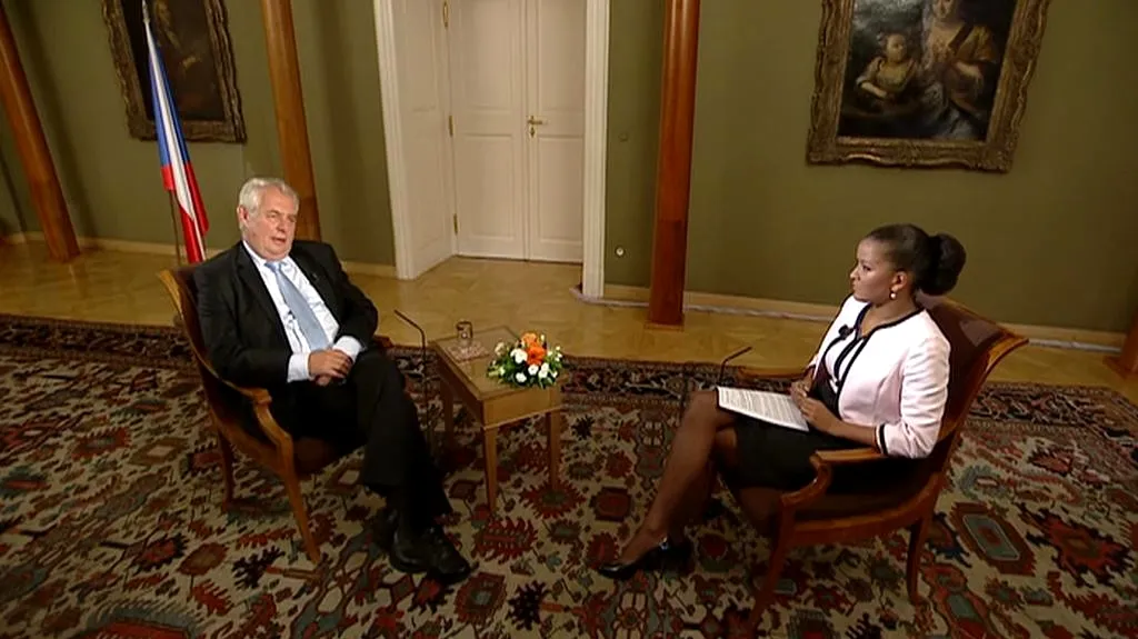 Prezident Zeman v Interview ČT24