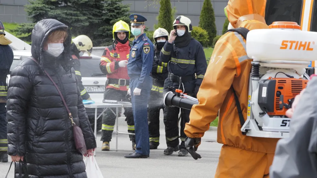 Požár v petrohradské nemocnici