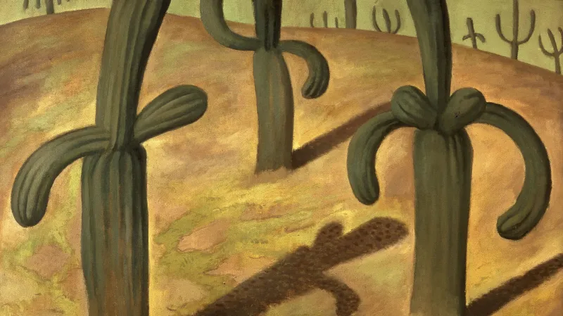 Diego Rivera, Krajina s kaktusy, 1931 (ze sbírky Gelman Santander)
