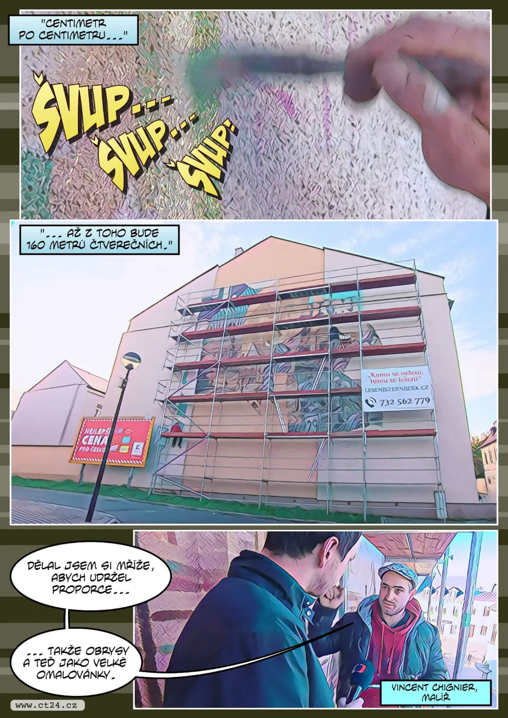 Historii Šternberku připomíná mural