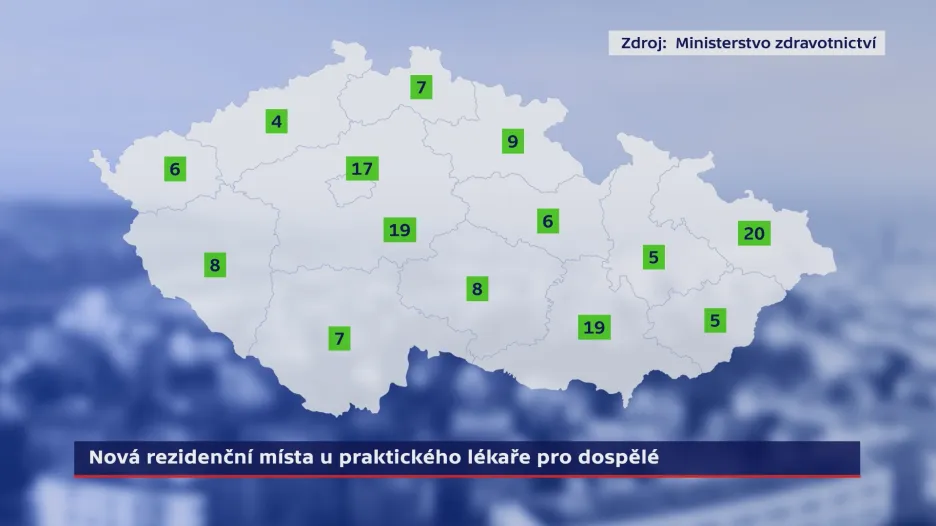 Nová rezidenční místa u praktického lékaře pro dospělé