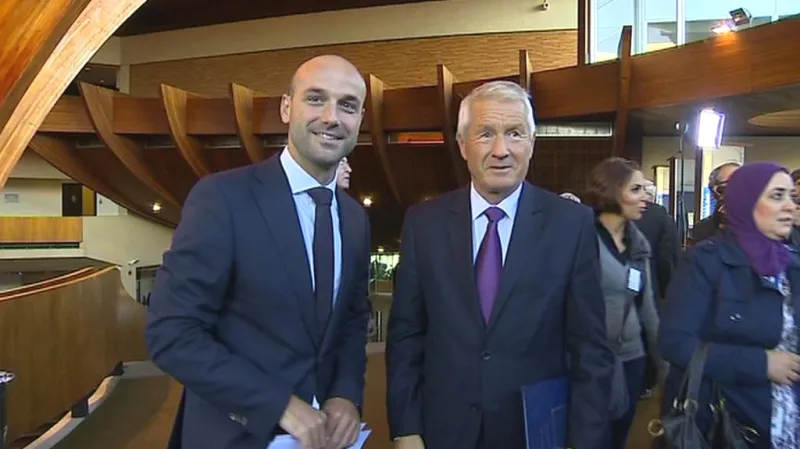 Tomáš Boček s Thorbjörnem Jaglandem