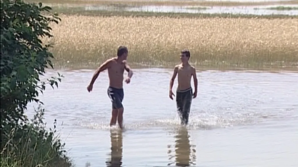 Pole zemědělce z Novosedel, které zatopily záplavy