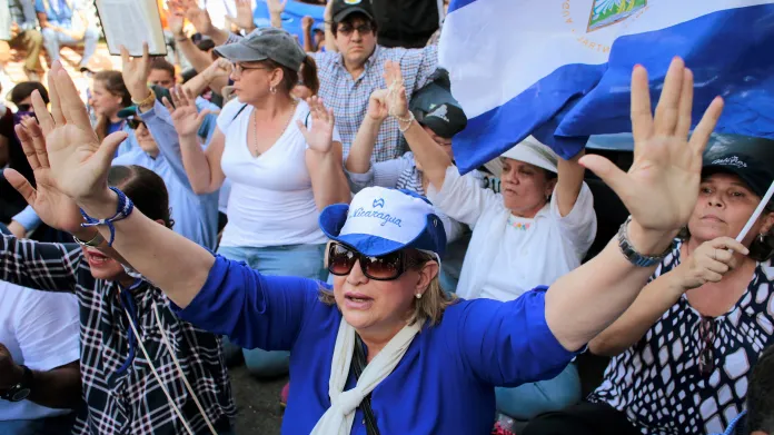Protesty proti vládě Daniela Ortegy v Nikaragui v roce 2019