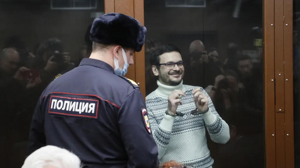 Ilja Jašin v prosinci u moskevského soudu