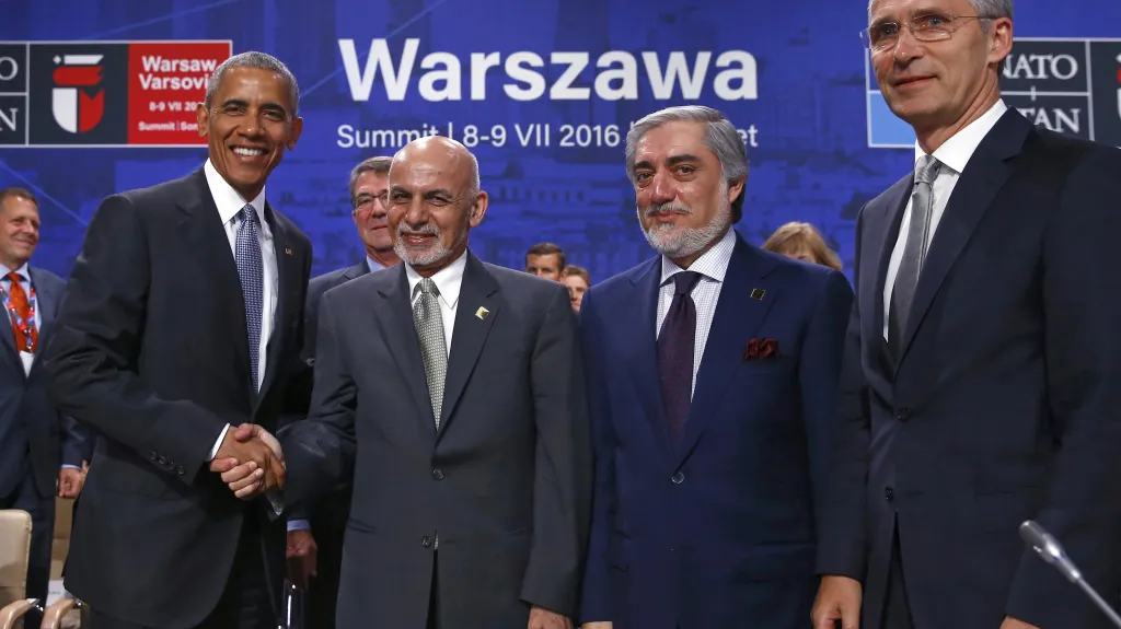 Barack Obama s afghánským prezidentem Ašrafem Ghaním