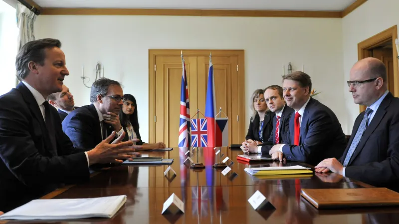David Cameron a Bohuslav Sobotka