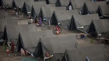 Tábor pro oběti povodní v Pákistánu
