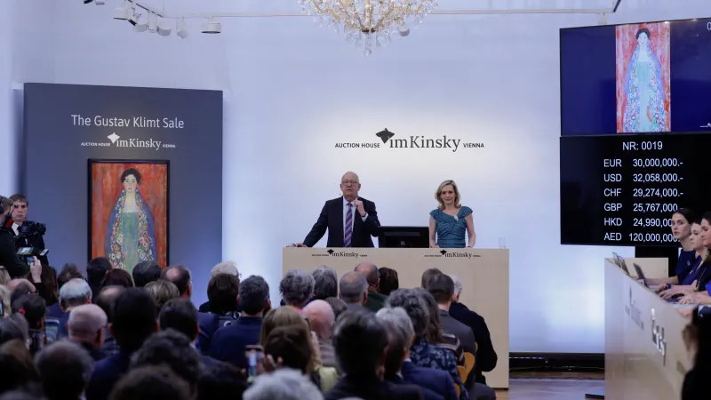 Aukce Klimtova obrazu Podobizna slečny Lieserové
