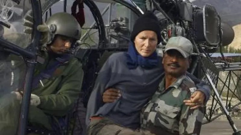 Evakuace po záplavách Indii