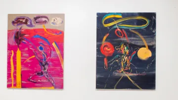 Z výstavy 15 lounských výtvarníků