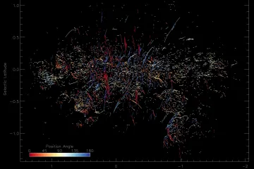 Astronomové objevili vlákna směřující k černé díře uprostřed galaxie. Měří celé světelné roky