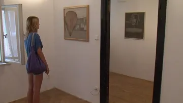 Výstava Oldřicha Tomana v bytové galerii
