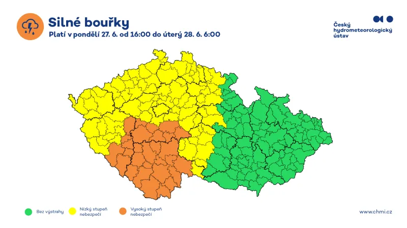 Výstraha meteorologů