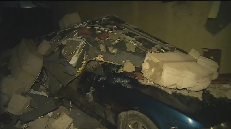 Následky bouřek v Moravské Nové Vsi