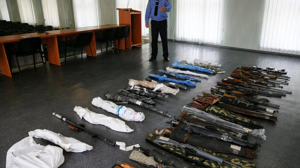 Zbraně zabavené ve Slavjansku