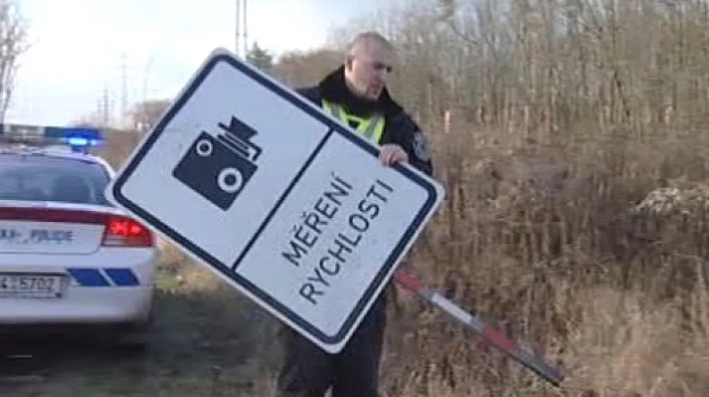 Měření rychlosti v Pardubicích