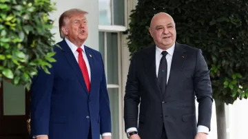 Americký prezident Donald Trump přijal svůj libanonský protějšek Josepha Aúna