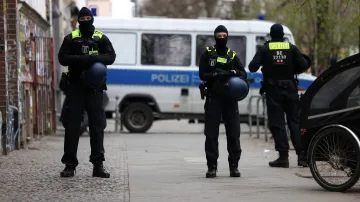 Německá policie v Berlíně, ilustrační foto