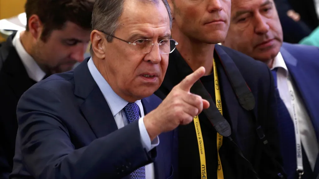 Sergej Lavrov na bezpečnostní konferenci v Mnichově