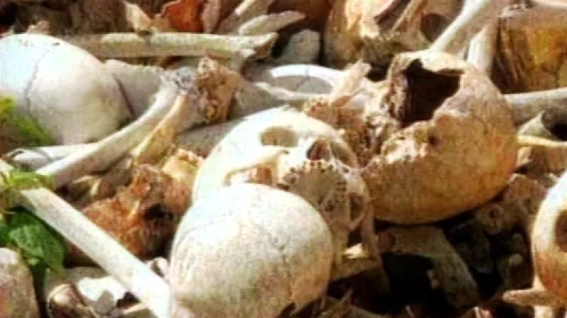 Ostatky obětí Rudých Khmerů