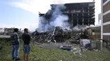 Budova číslo 34 v někdejším baťovském továrním areálu po požáru