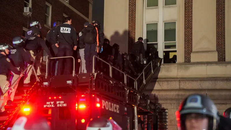 Policejní zásah na Kolumbijské univerzitě