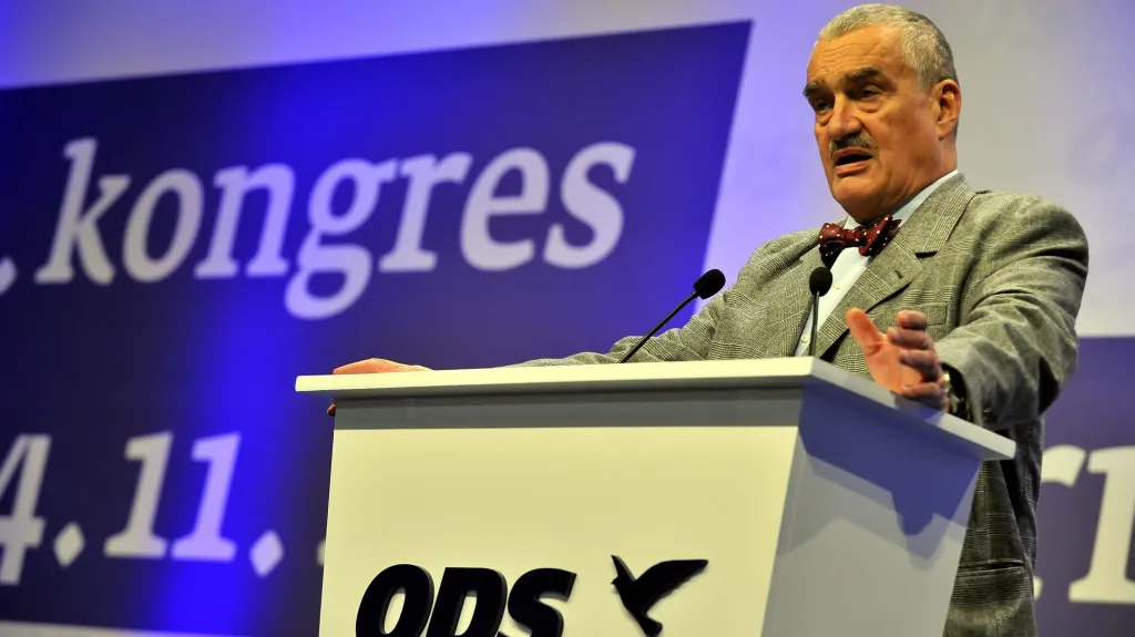 Karel Schwarzenberg na kongresu ODS