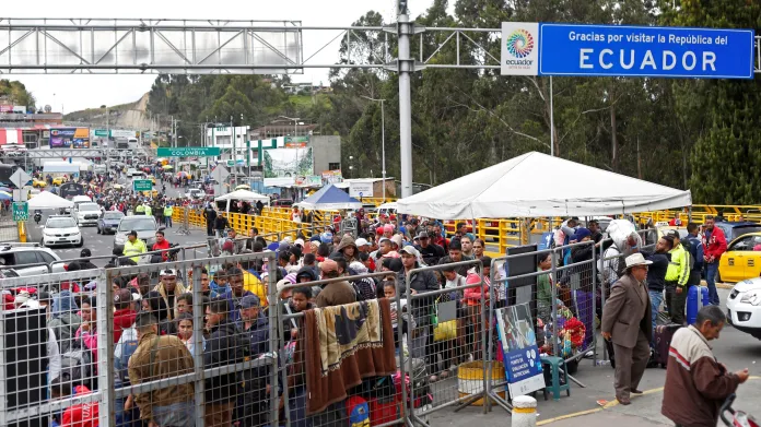 Do Ekvádoru míří tisíce Venezuelanů