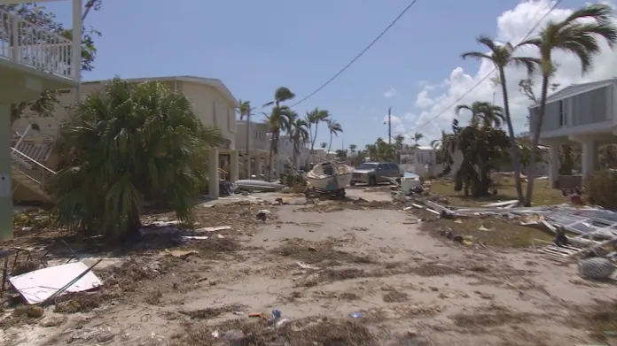 Zničené ostrovy Florida Keys pohledem štábu ČT