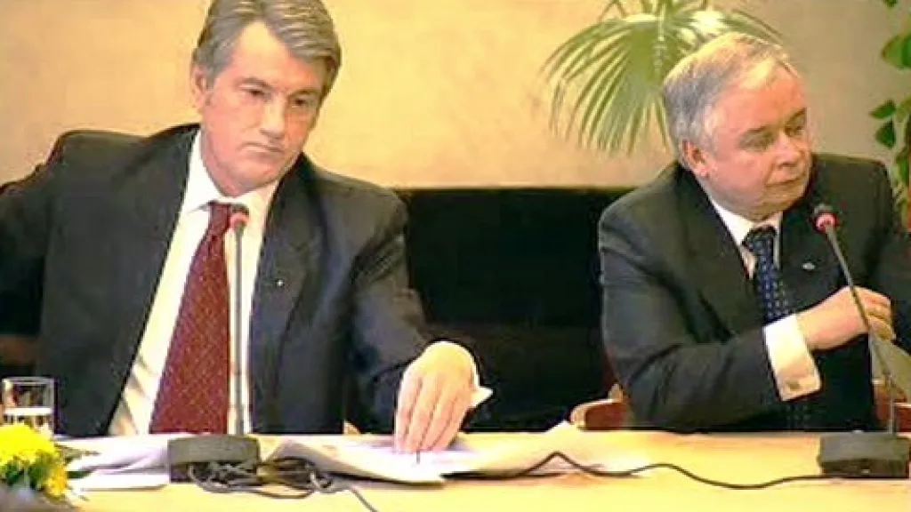 Viktor Juščenko a Lech Kaczyński