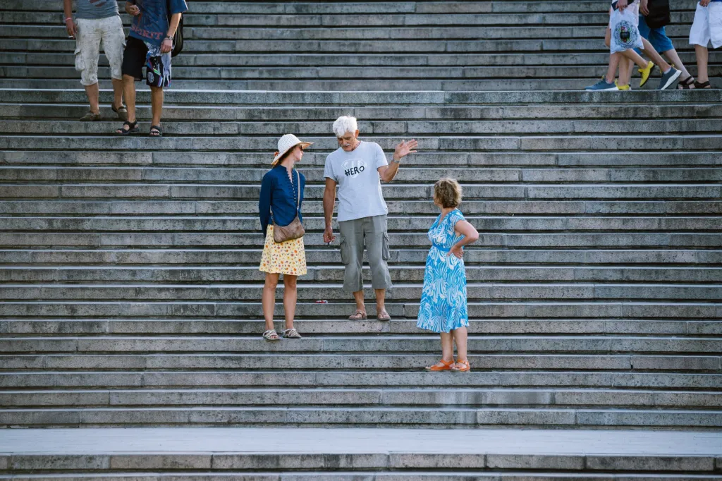 Série fotografií Jana Hromádka „Potěmkinovo schodiště“
