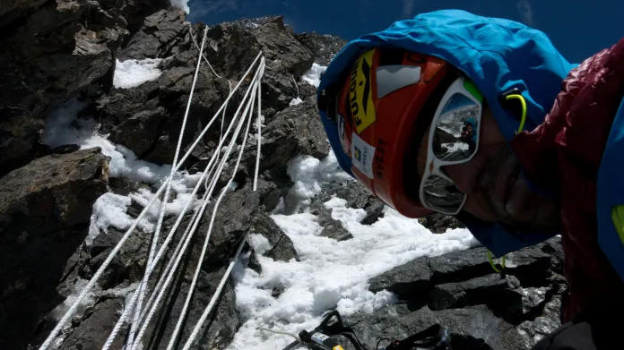 Radek Jaroš při výstupu na K2