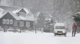 První sníh na Jablonecku