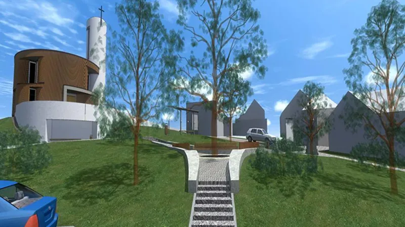 Na vzhledu Srdce obce pracoval Jaroslav Vlach z kyjovského Ateliéru 100d