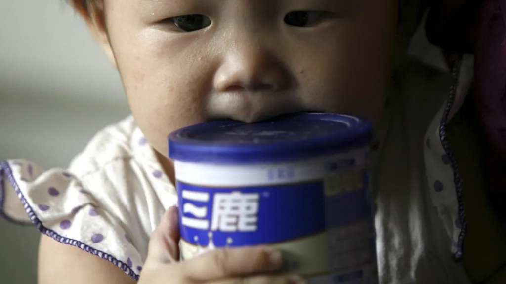 Čínské kontaminované mléko