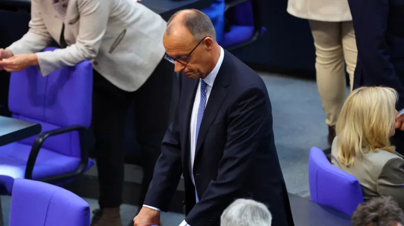 Friedrich Merz (CDU) reaguje na své nezvolení kancléřem v prvním kole volby