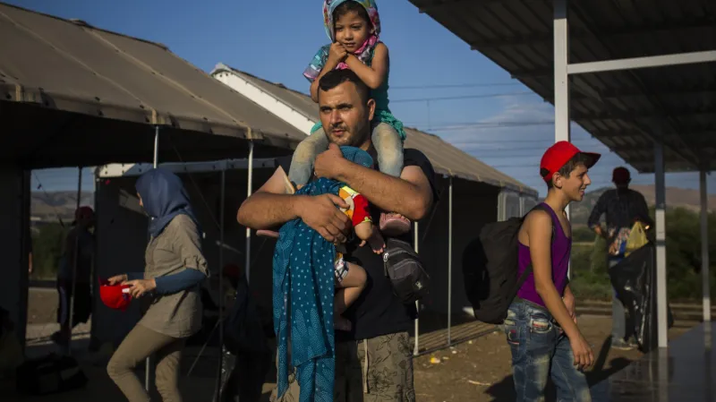 Vlna uprchlíků v Makedonii