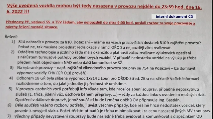 Dokument ČD vydaný v souvislosti s ECM