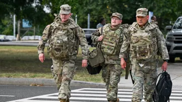 Členové Národní gardy ve Washingtonu