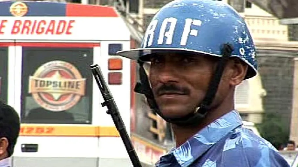 Indický voják v Bombaji