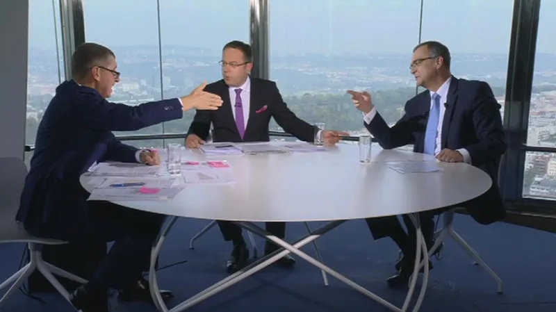 Andrej Babiš a Miroslav Kalousek v OVM