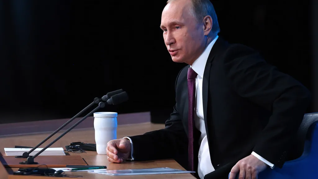 Vladimir Putin na výroční tiskové konferenci