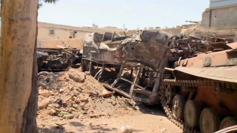 Následky bojů v Sýrii